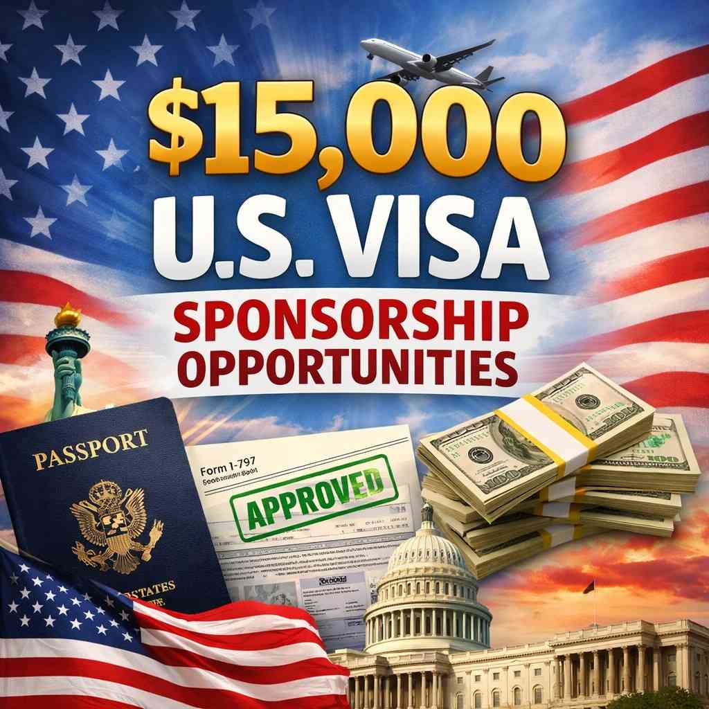 $15,000 U.S. Visa Sponsorship Opportunities